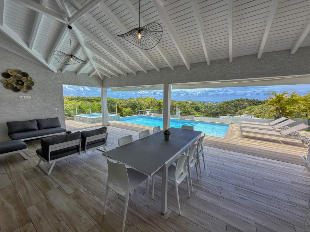 7.Location villa 3 chambres piscine vue mer Le Gosier Guadeloupe